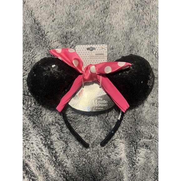 NWT H.E.R. Accessories Girls Disney Minnie Mouse Ears Headband Sequin Ages 3+ - Picture 1 of 3